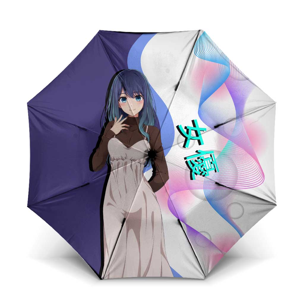 Akane Kurokawa Umbrella Chic Idol Anime Style