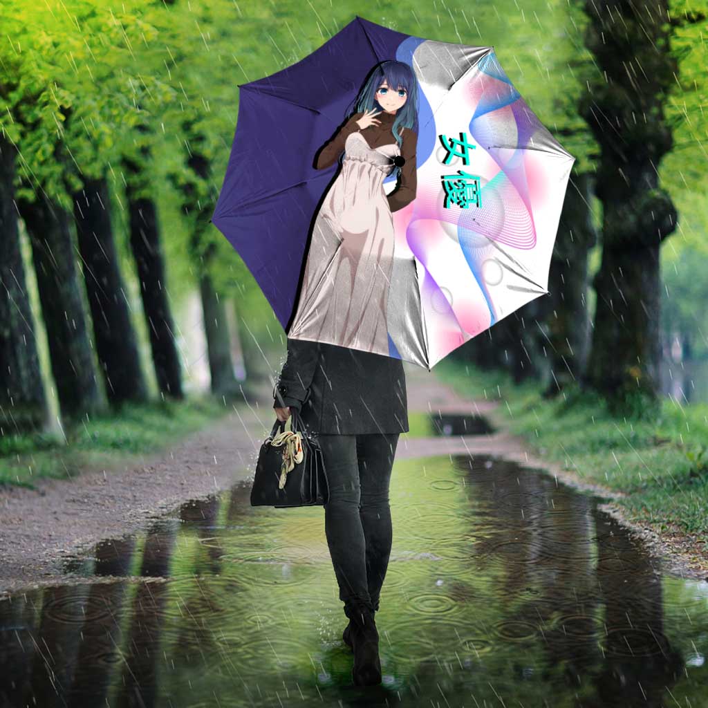 Akane Kurokawa Umbrella Chic Idol Anime Style