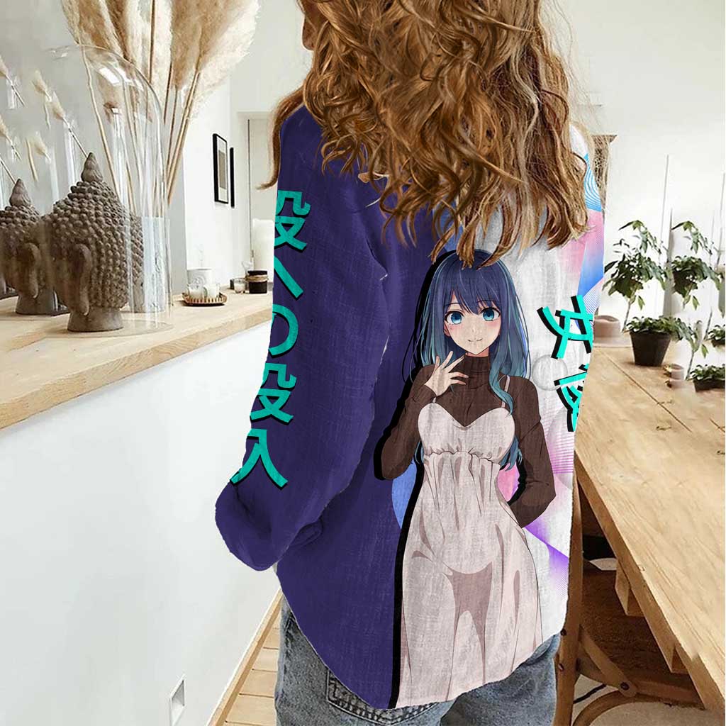 Akane Kurokawa Women Casual Shirt Chic Idol Anime Style