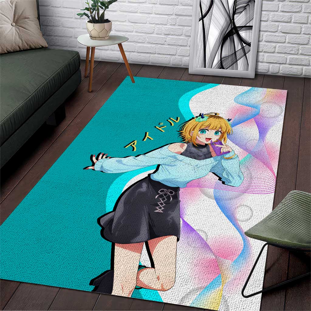MEM-cho Idol Area Rug Playful Idol Anime Style