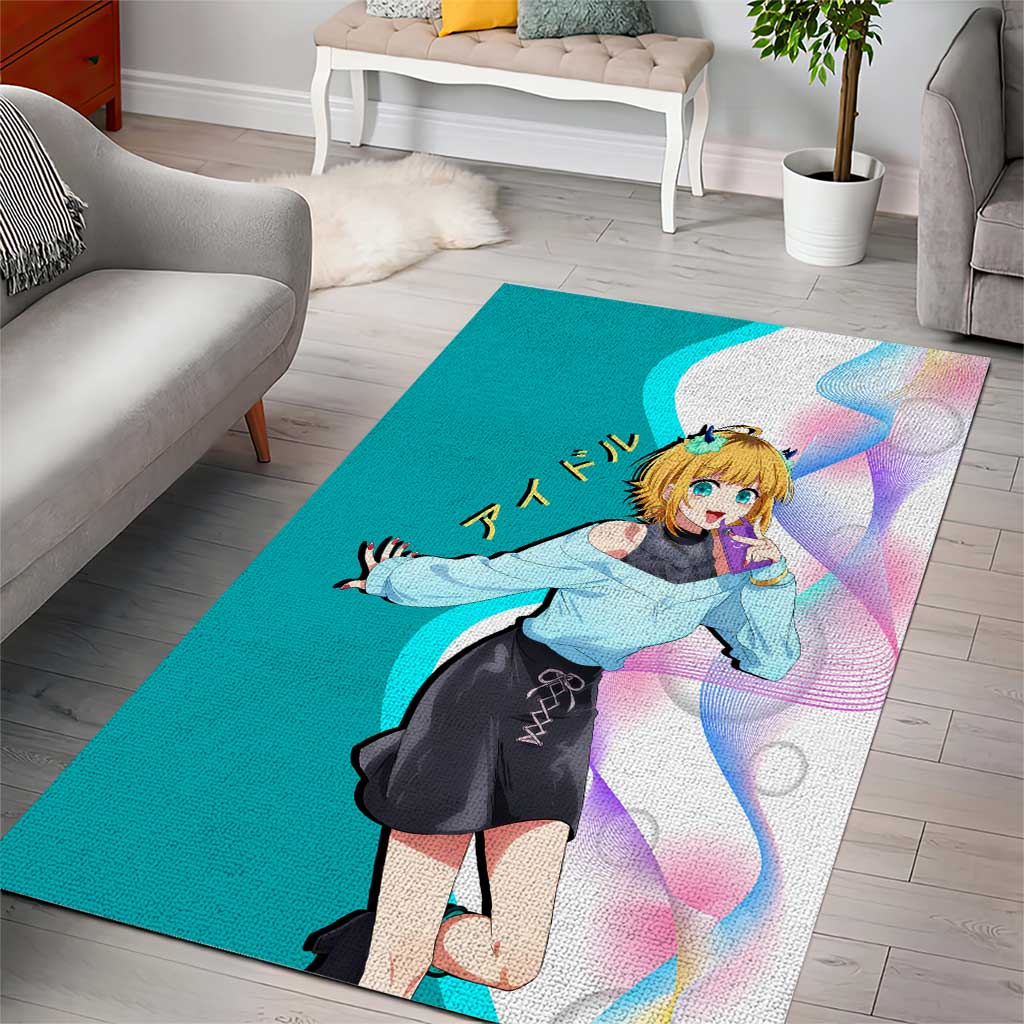 MEM-cho Idol Area Rug Playful Idol Anime Style