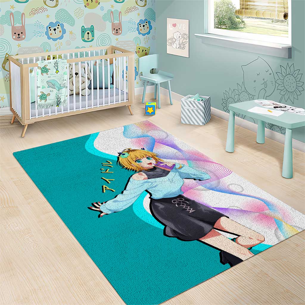 MEM-cho Idol Area Rug Playful Idol Anime Style