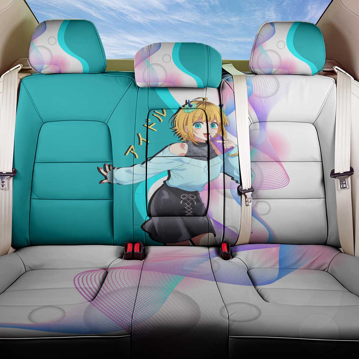 MEM-cho Idol Back Car Seat Cover Playful Idol Anime Style