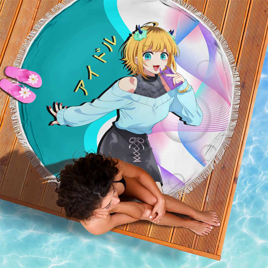 MEM-cho Idol Beach Blanket Playful Idol Anime Style