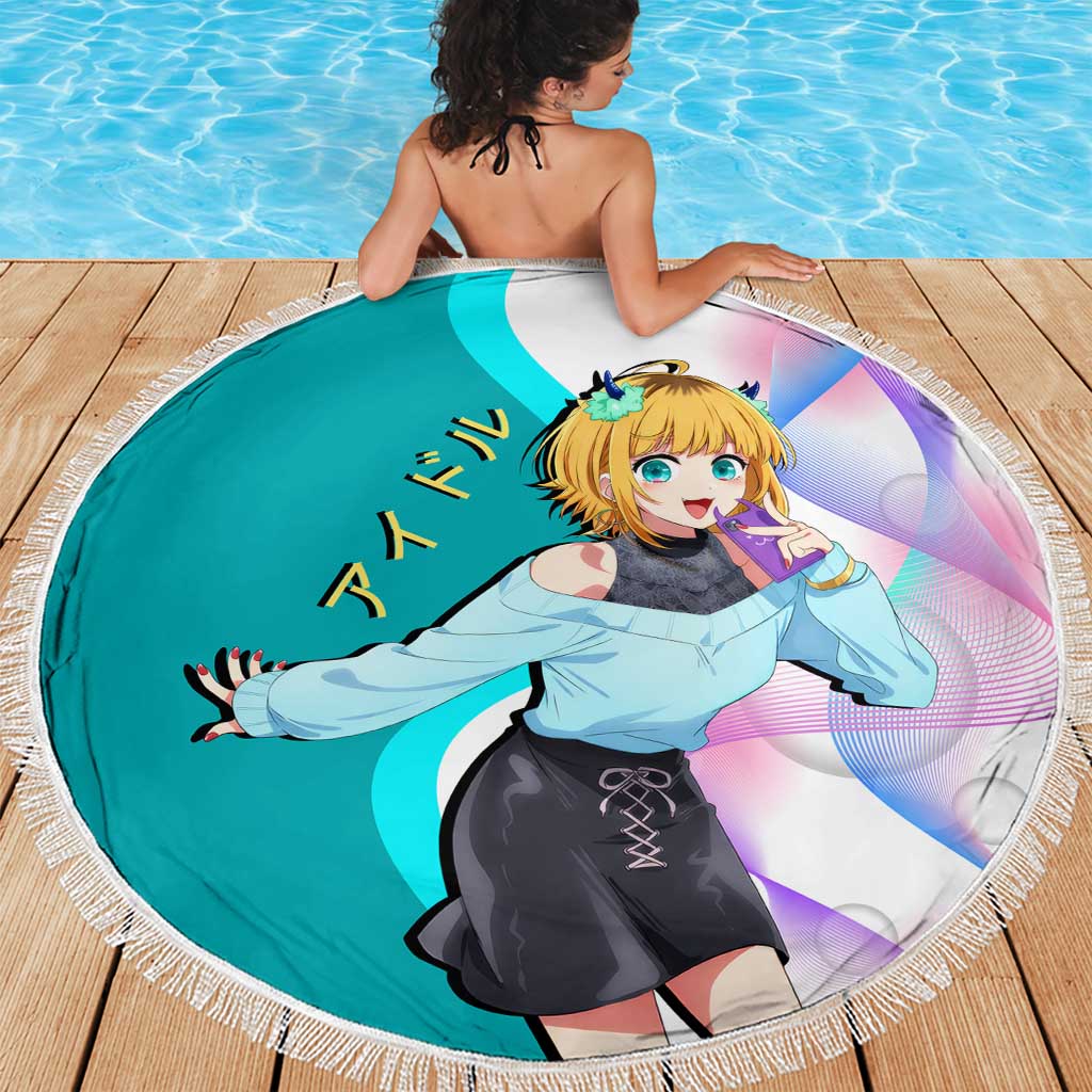 MEM-cho Idol Beach Blanket Playful Idol Anime Style