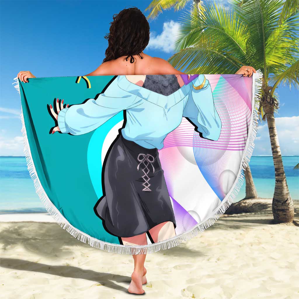 MEM-cho Idol Beach Blanket Playful Idol Anime Style