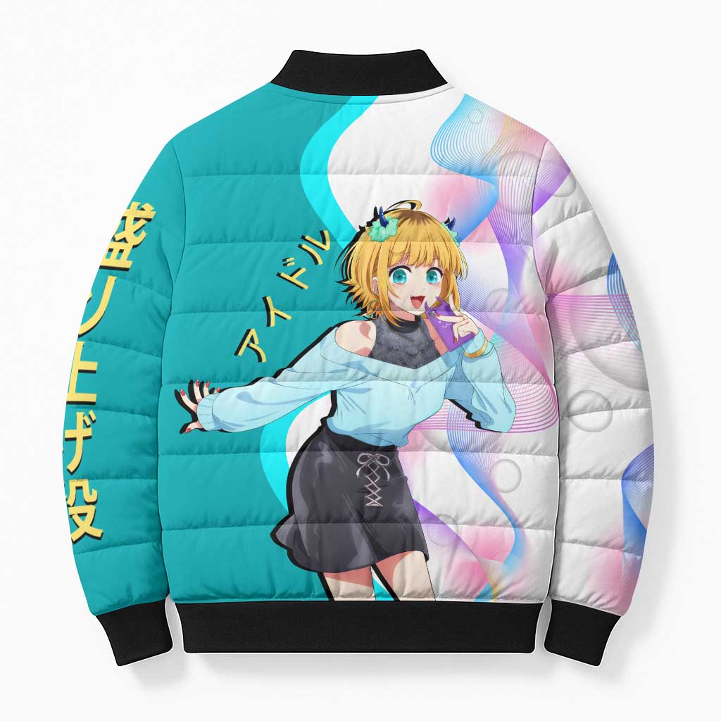 MEM-cho Idol Bomber Puffer Jacket Playful Idol Anime Style