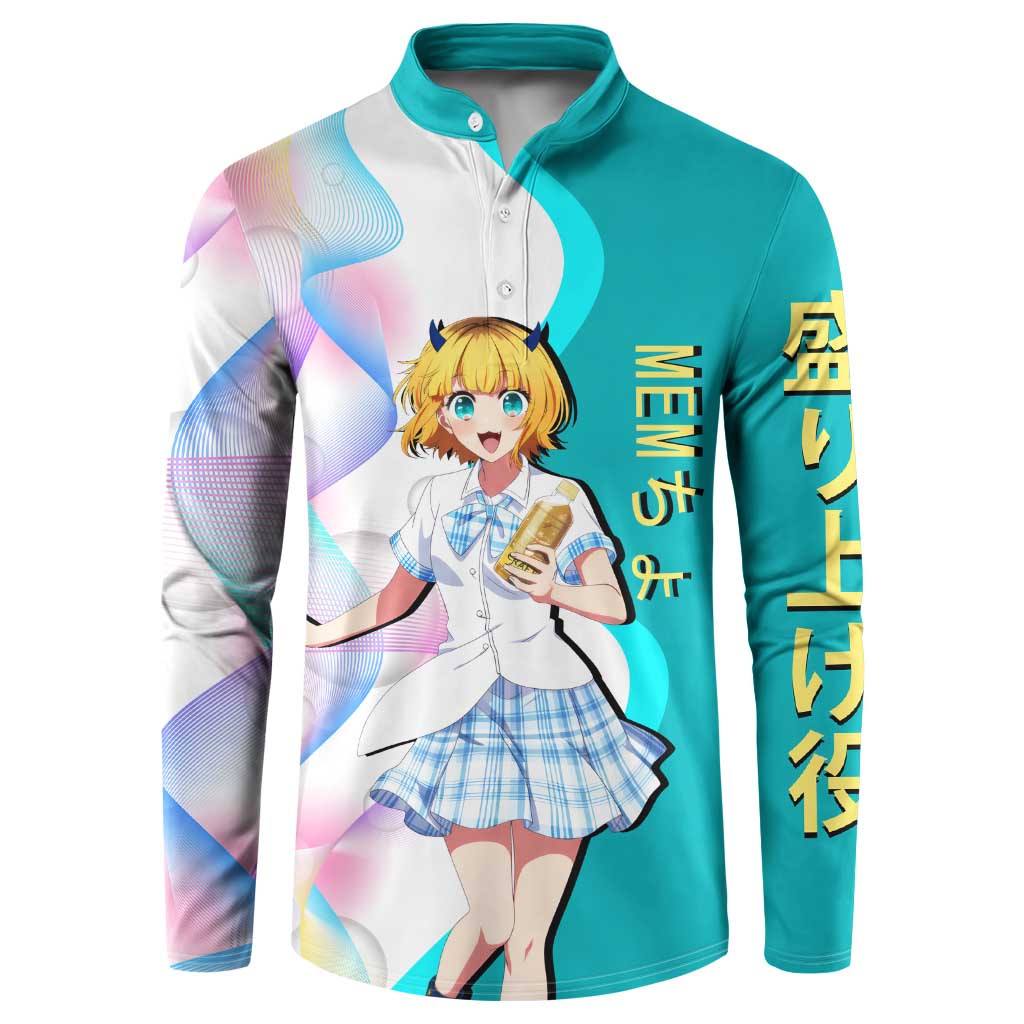 MEM-cho Idol Button Sweatshirt Playful Idol Anime Style