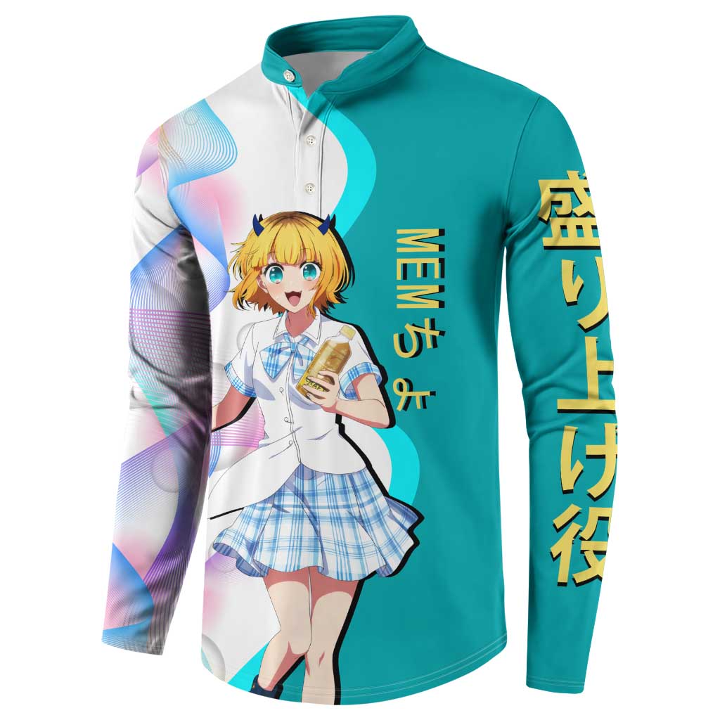 MEM-cho Idol Button Sweatshirt Playful Idol Anime Style