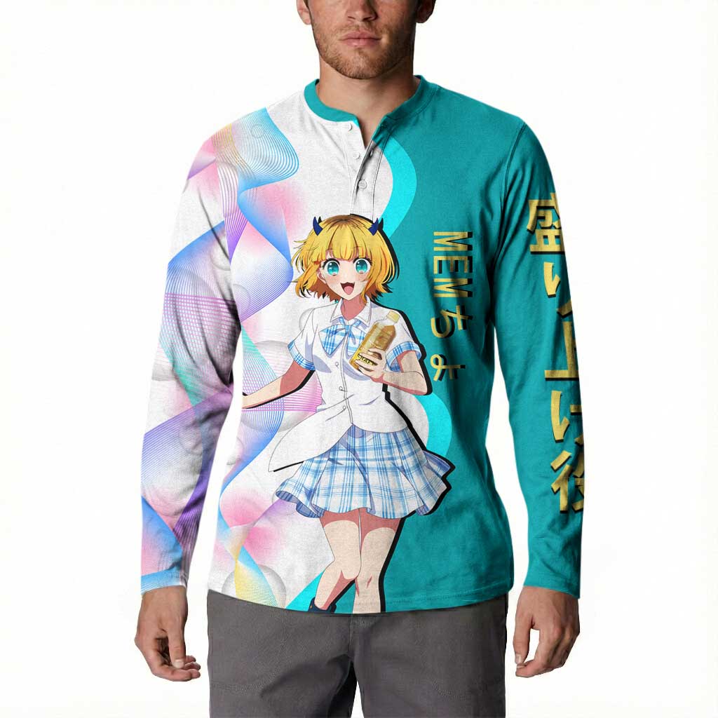 MEM-cho Idol Button Sweatshirt Playful Idol Anime Style