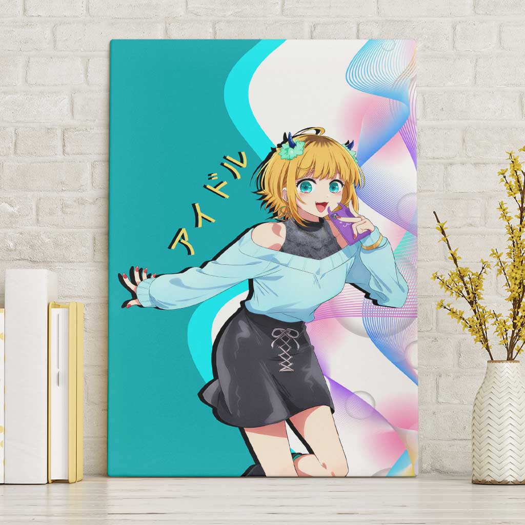 MEM-cho Idol Canvas Wall Art Playful Idol Anime Style