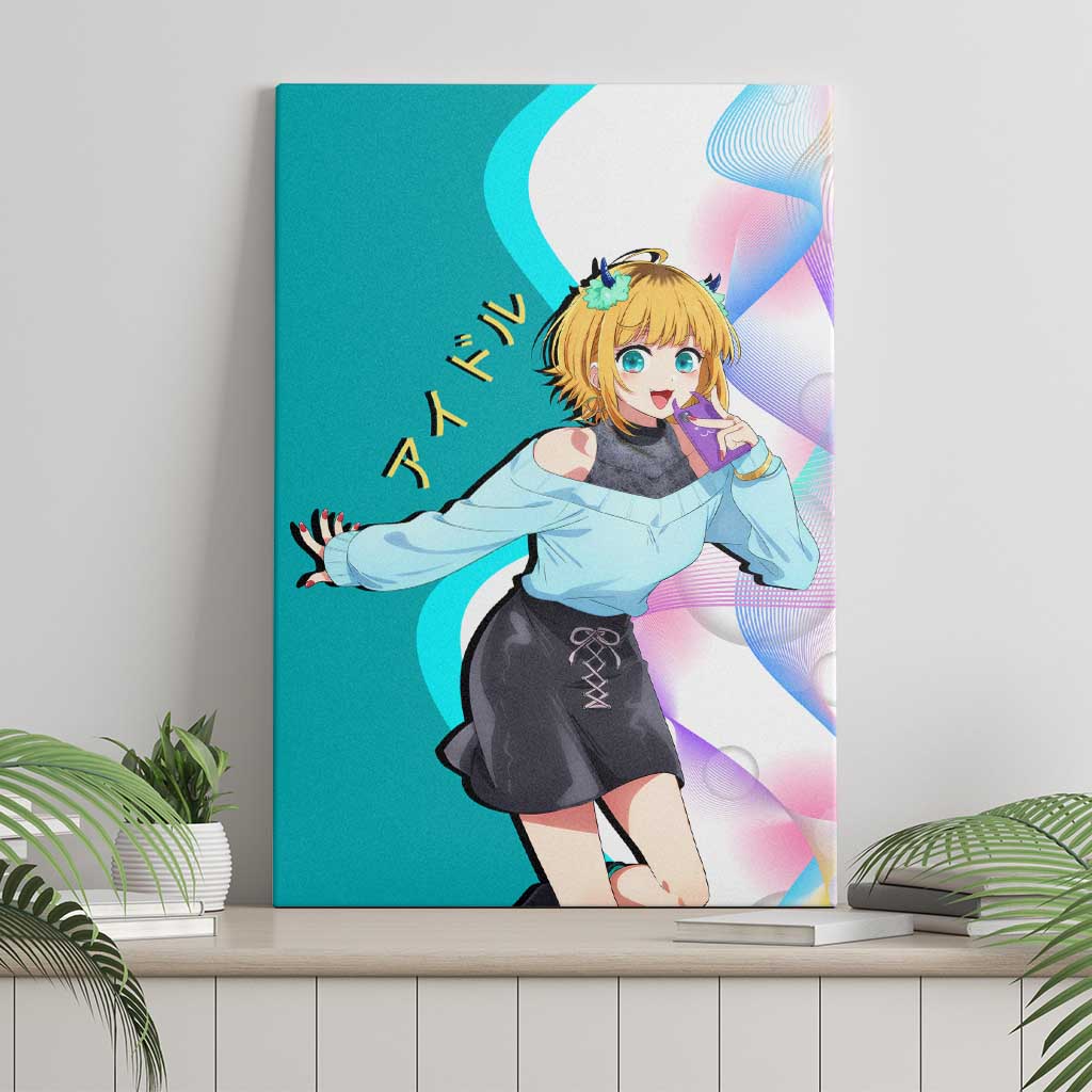 MEM-cho Idol Canvas Wall Art Playful Idol Anime Style