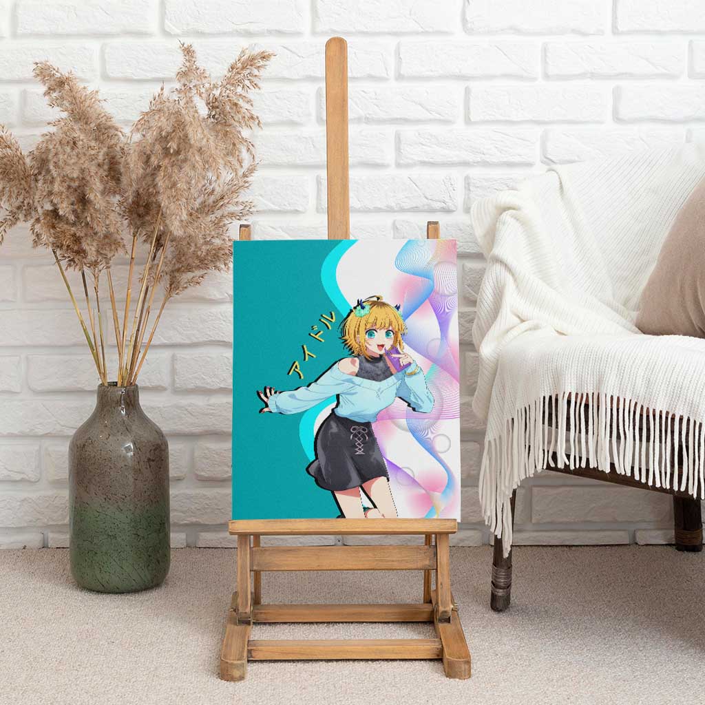 MEM-cho Idol Canvas Wall Art Playful Idol Anime Style