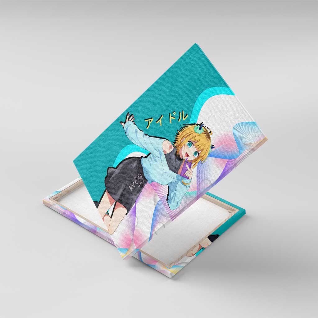 MEM-cho Idol Canvas Wall Art Playful Idol Anime Style