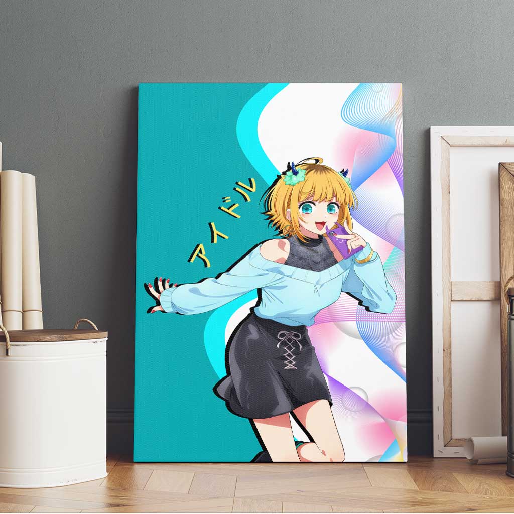 MEM-cho Idol Canvas Wall Art Playful Idol Anime Style