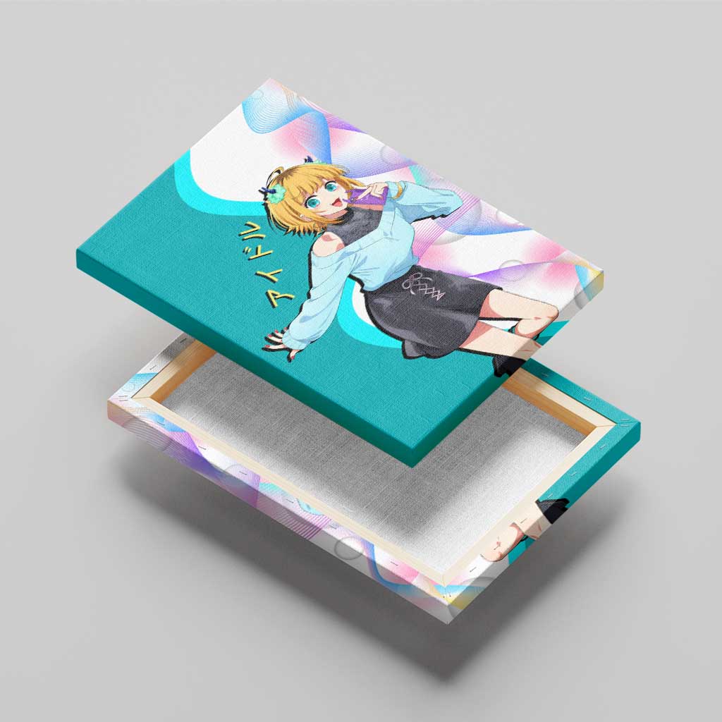 MEM-cho Idol Canvas Wall Art Playful Idol Anime Style