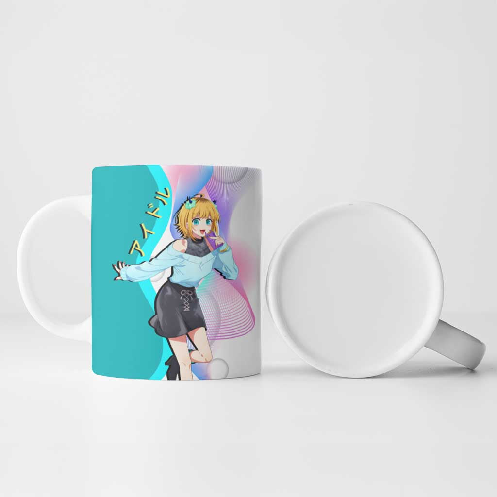 MEM-cho Idol Ceramic Mug Playful Idol Anime Style