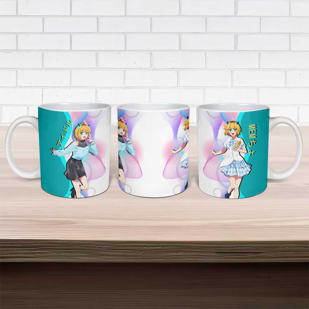 MEM-cho Idol Ceramic Mug Playful Idol Anime Style