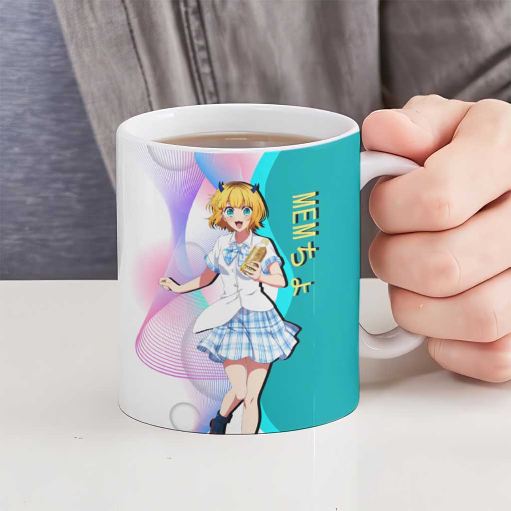 MEM-cho Idol Ceramic Mug Playful Idol Anime Style