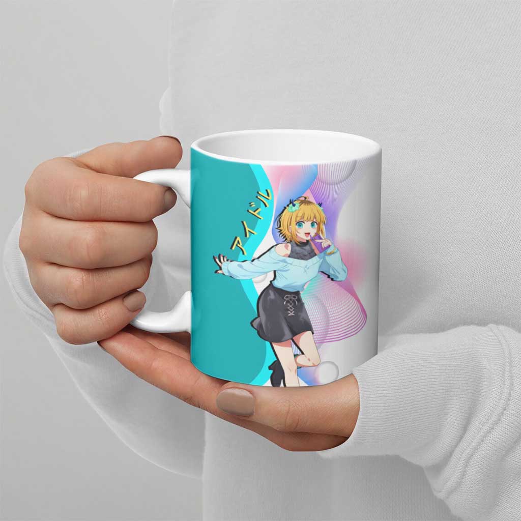 MEM-cho Idol Ceramic Mug Playful Idol Anime Style