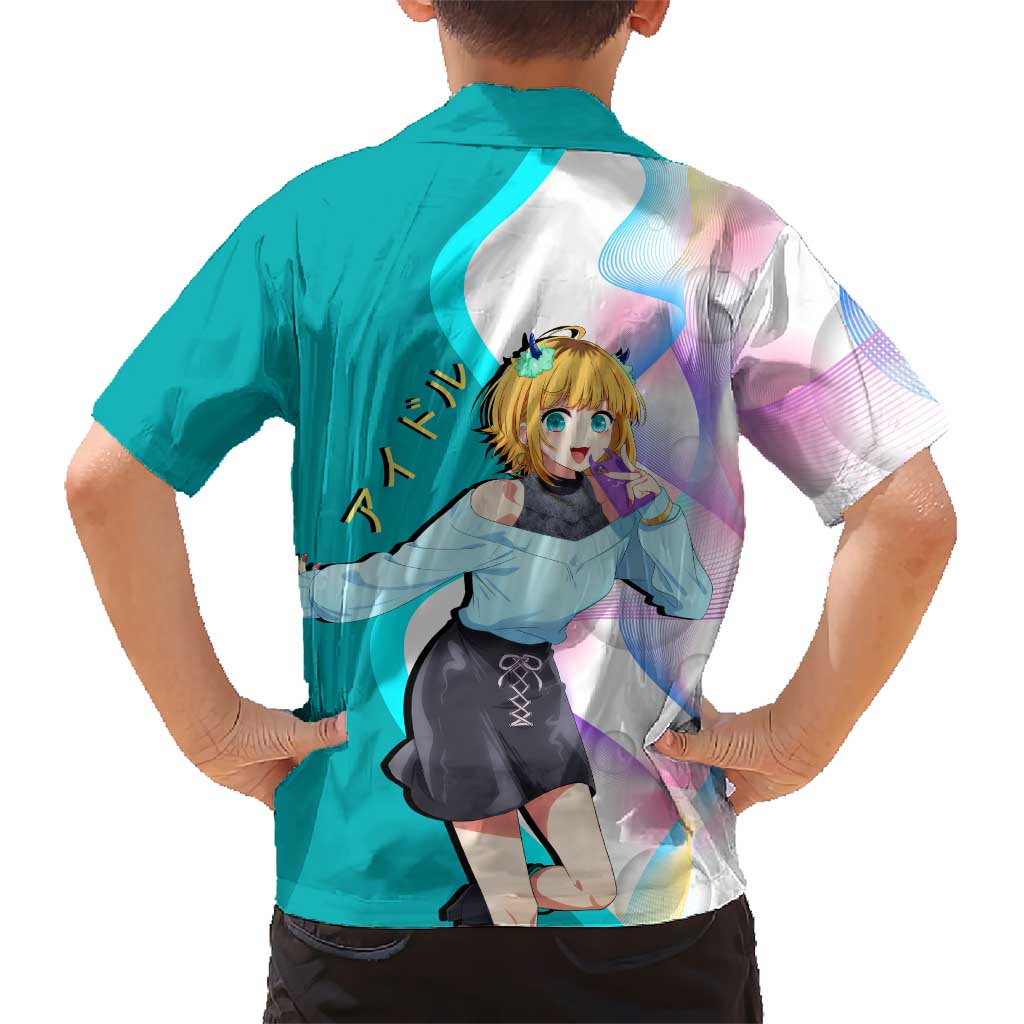 MEM-cho Idol Family Matching Tank Maxi Dress and Hawaiian Shirt Playful Idol Anime Style