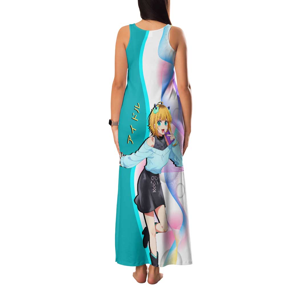 MEM-cho Idol Family Matching Tank Maxi Dress and Hawaiian Shirt Playful Idol Anime Style