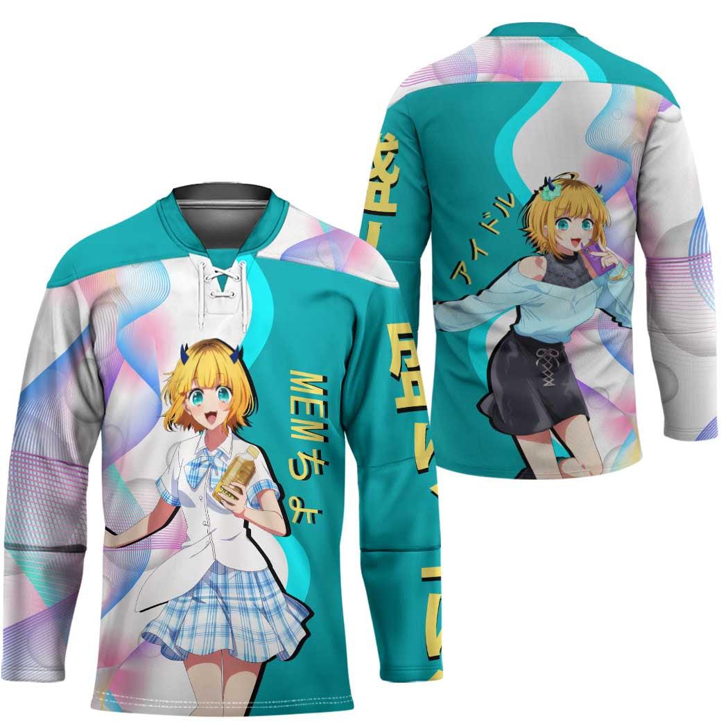MEM-cho Idol Hockey Jersey Playful Idol Anime Style