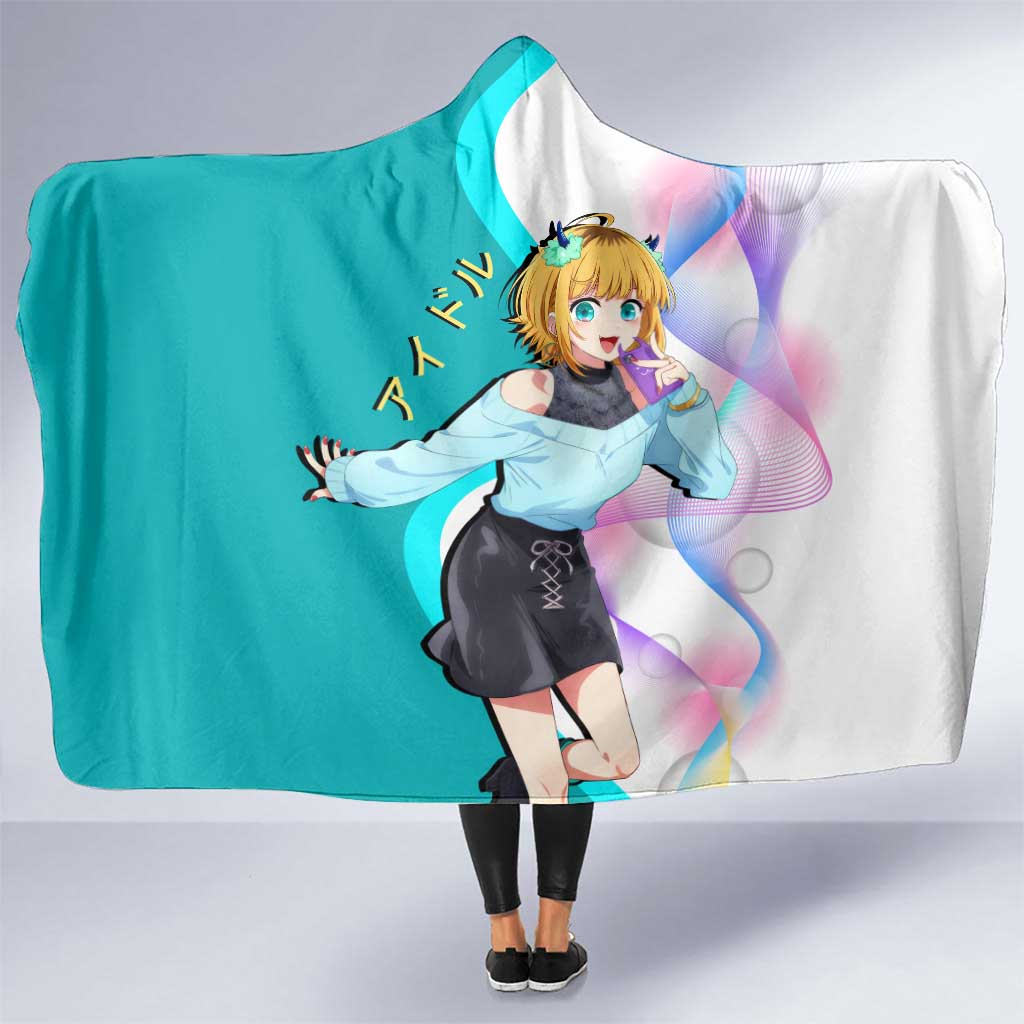 MEM-cho Idol Hooded Blanket Playful Idol Anime Style