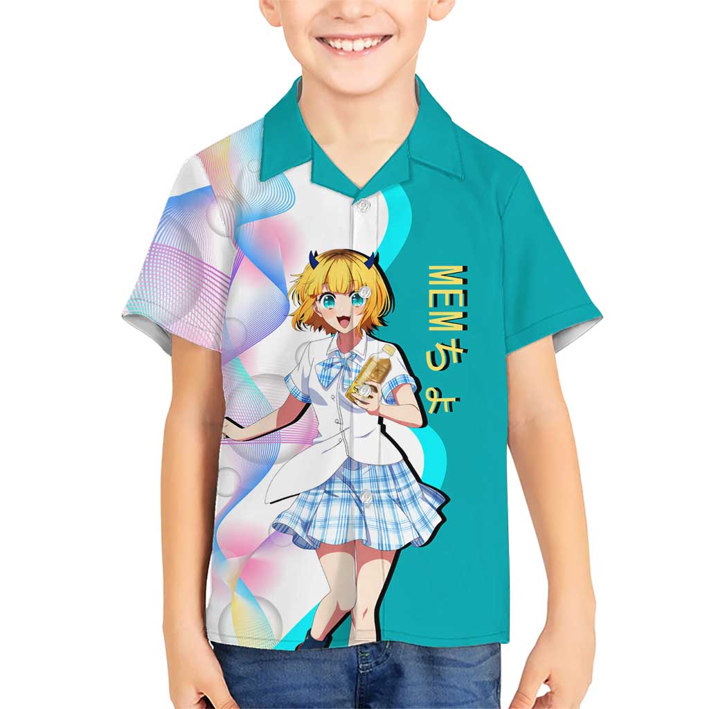 MEM-cho Idol Kid Hawaiian Shirt Playful Idol Anime Style