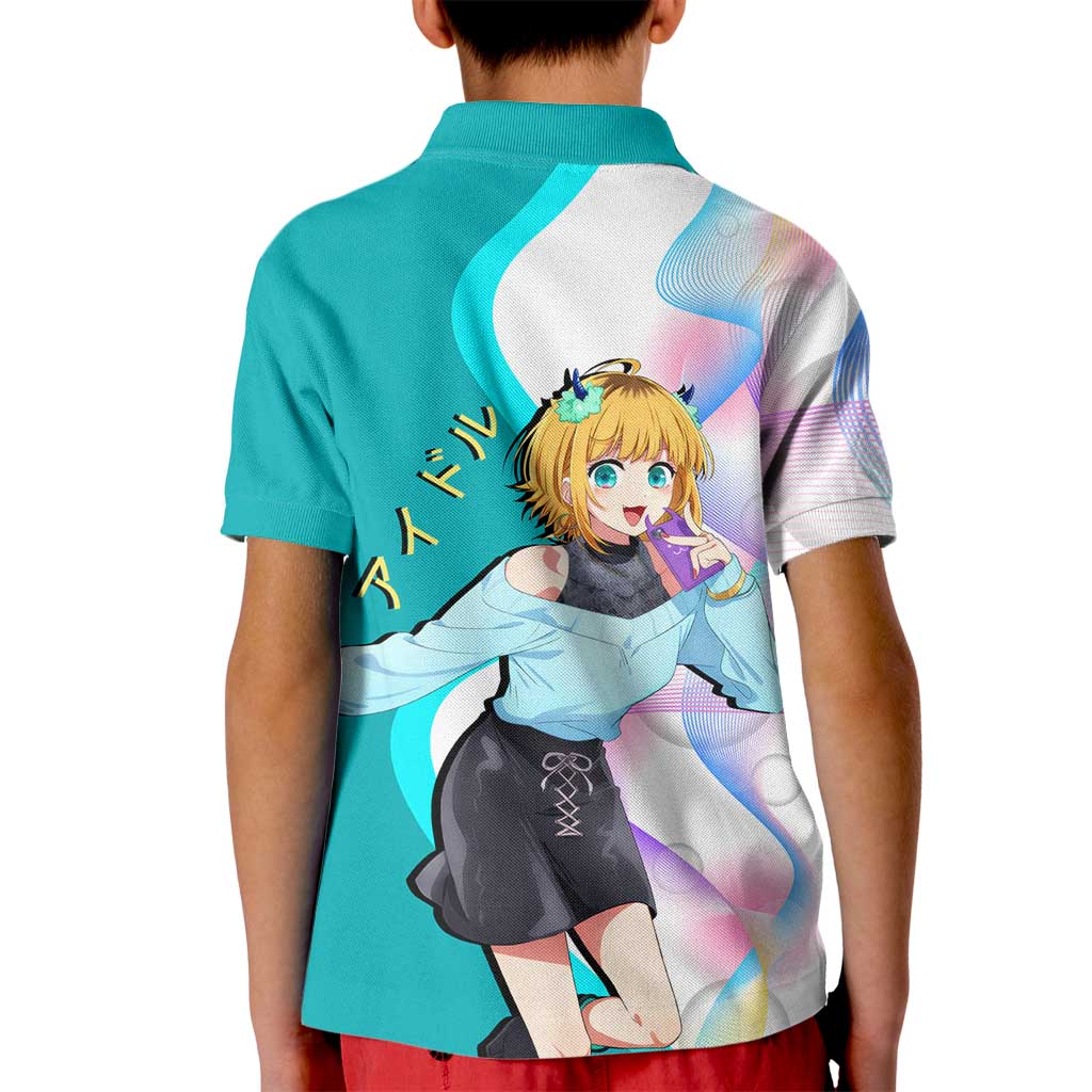 MEM-cho Idol Kid Polo Shirt Playful Idol Anime Style