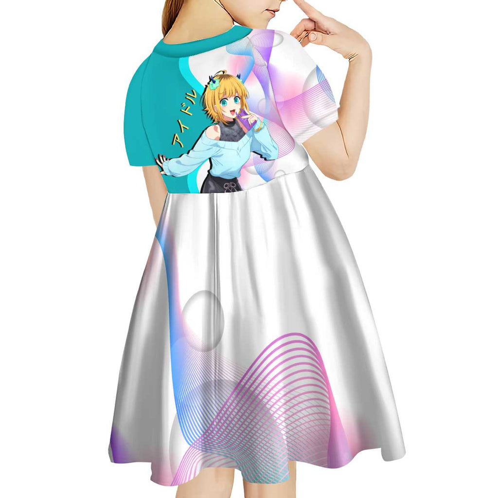 MEM-cho Idol Kid Short Sleeve Dress Playful Idol Anime Style