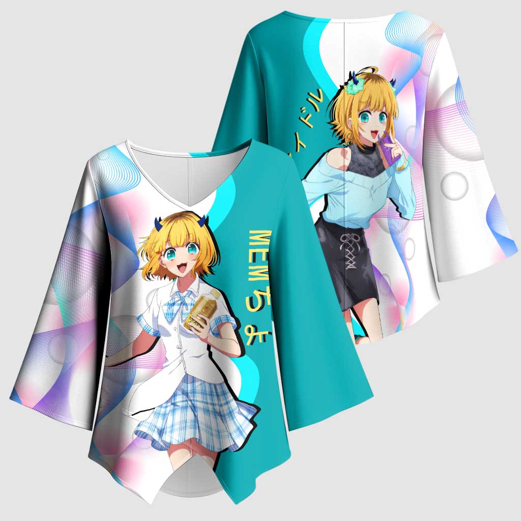 MEM-cho Idol Kimono Sleeve Blouse Playful Idol Anime Style