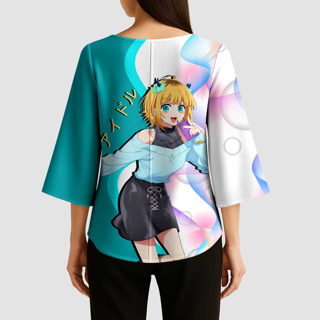 MEM-cho Idol Kimono Sleeve Blouse Playful Idol Anime Style