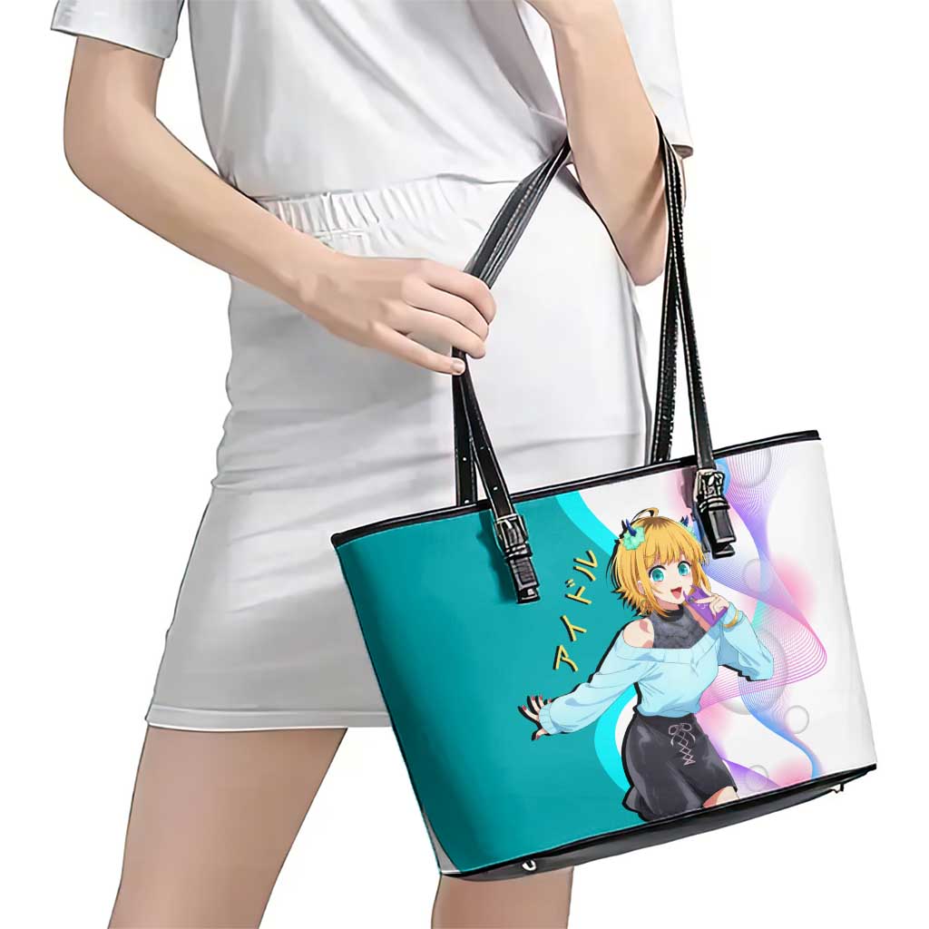 MEM-cho Idol Leather Tote Bag Playful Idol Anime Style