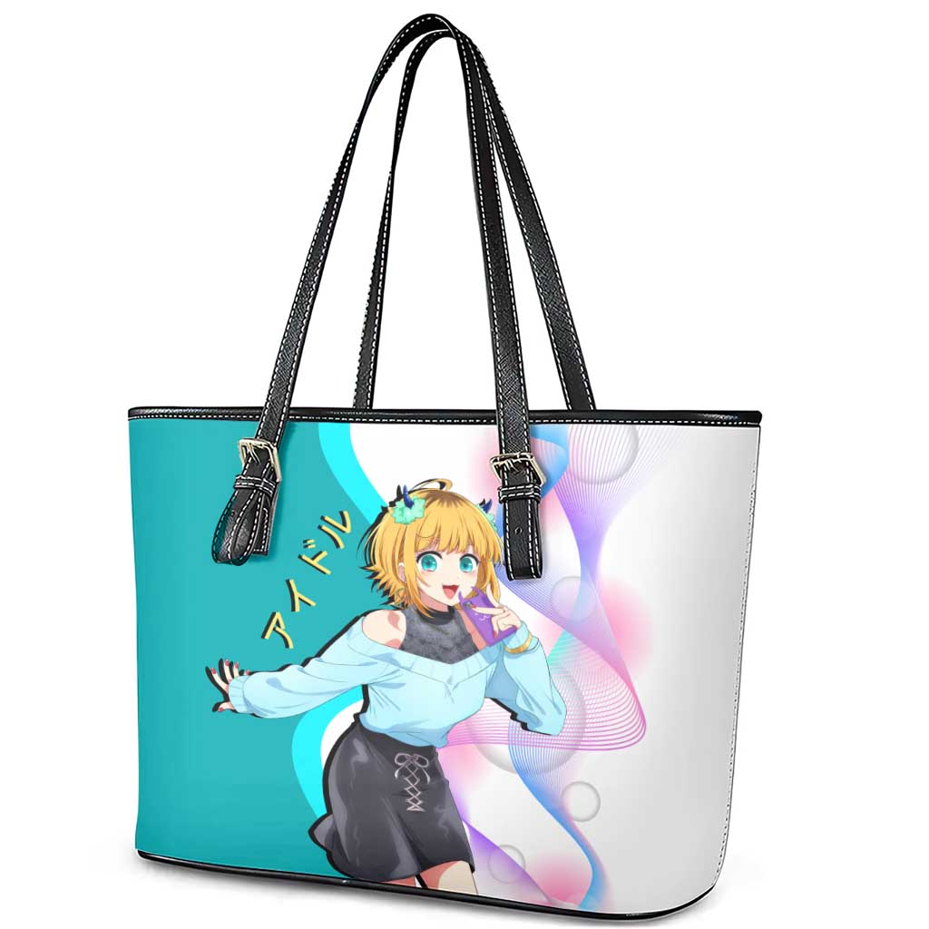 MEM-cho Idol Leather Tote Bag Playful Idol Anime Style