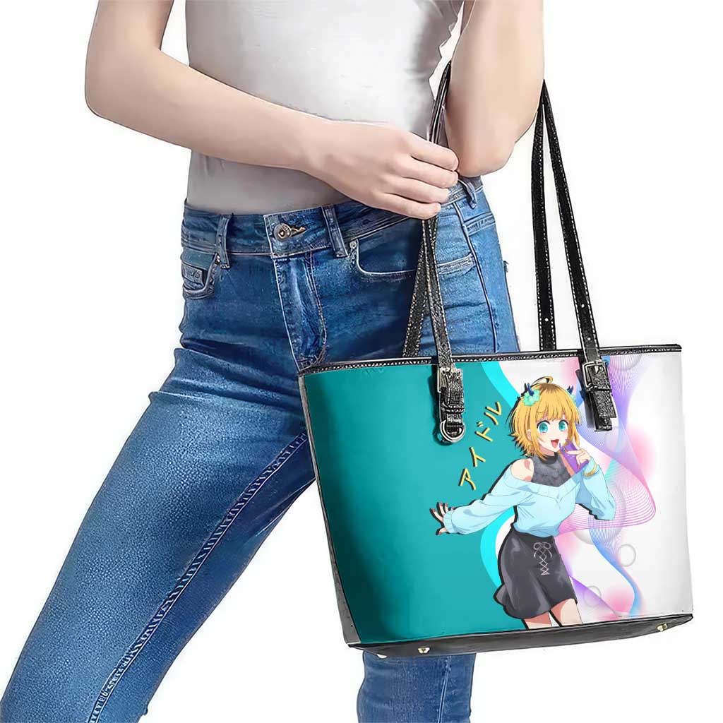 MEM-cho Idol Leather Tote Bag Playful Idol Anime Style