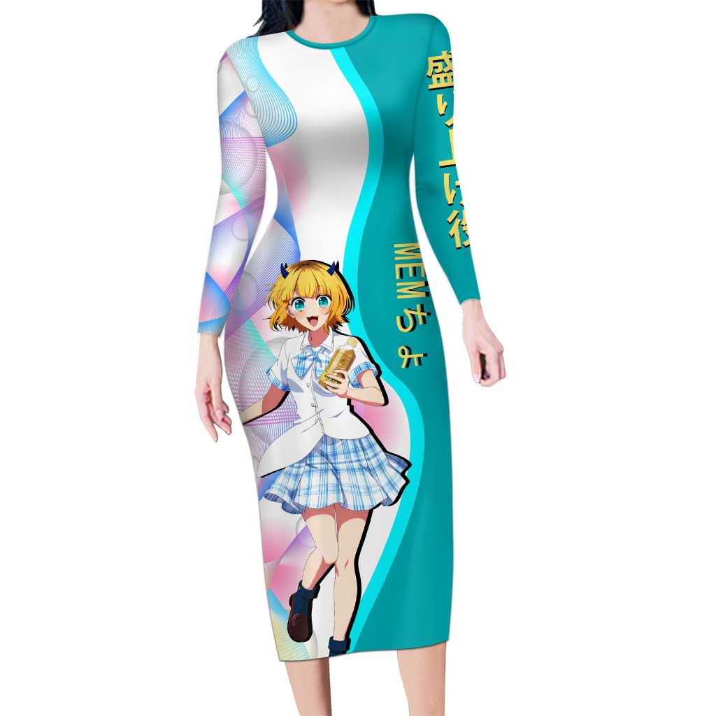 MEM-cho Idol Long Sleeve Bodycon Dress Playful Idol Anime Style