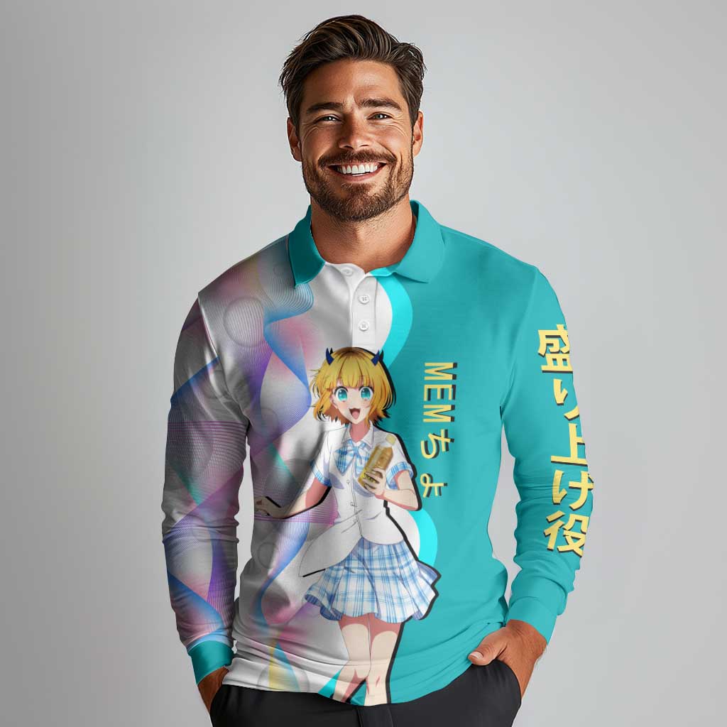 MEM-cho Idol Long Sleeve Polo Shirt Playful Idol Anime Style