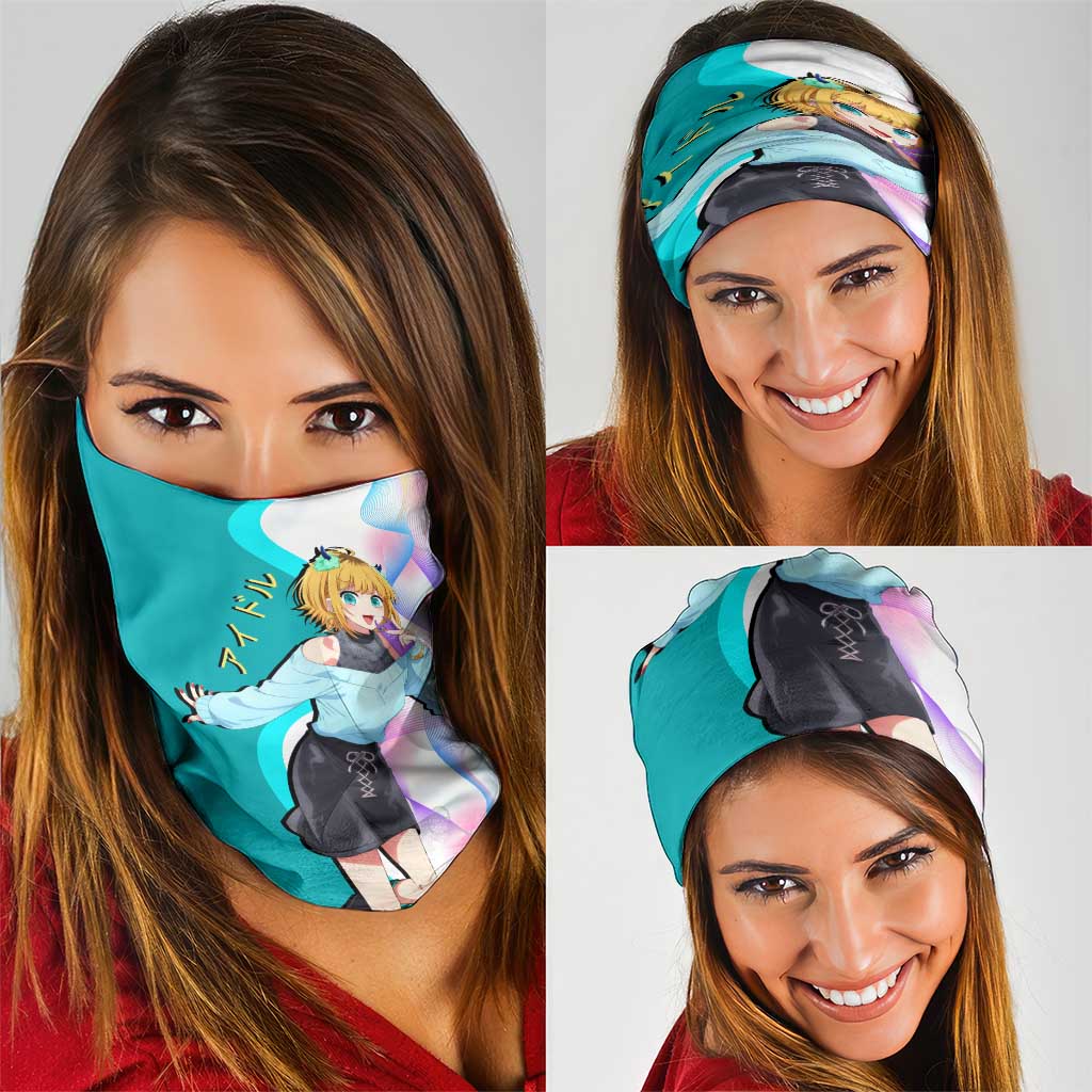 MEM-cho Idol Neck Gaiter Playful Idol Anime Style
