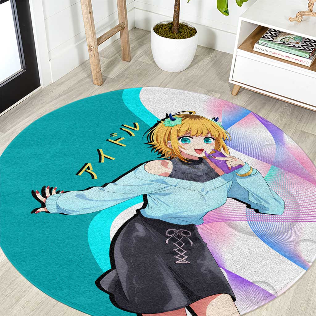 MEM-cho Idol Round Carpet Playful Idol Anime Style