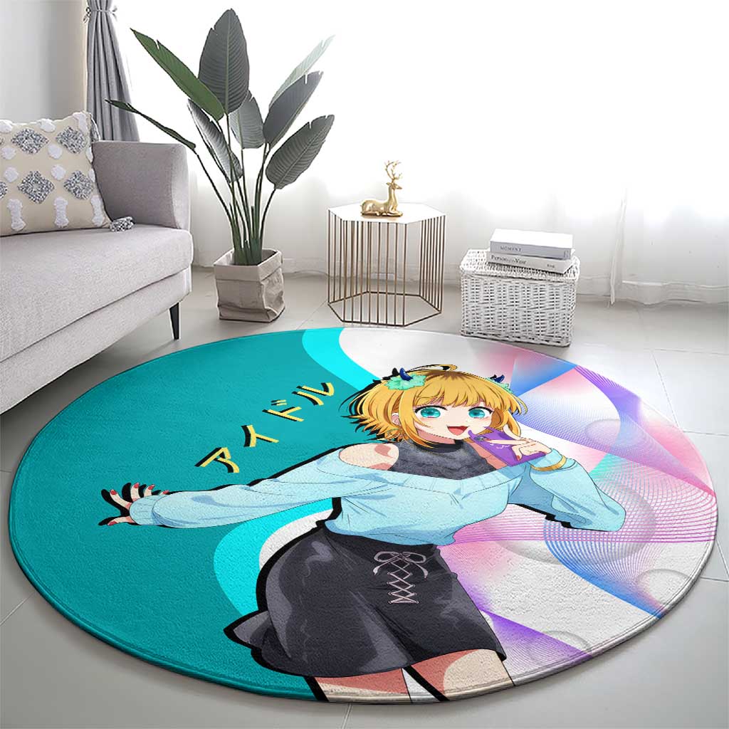 MEM-cho Idol Round Carpet Playful Idol Anime Style
