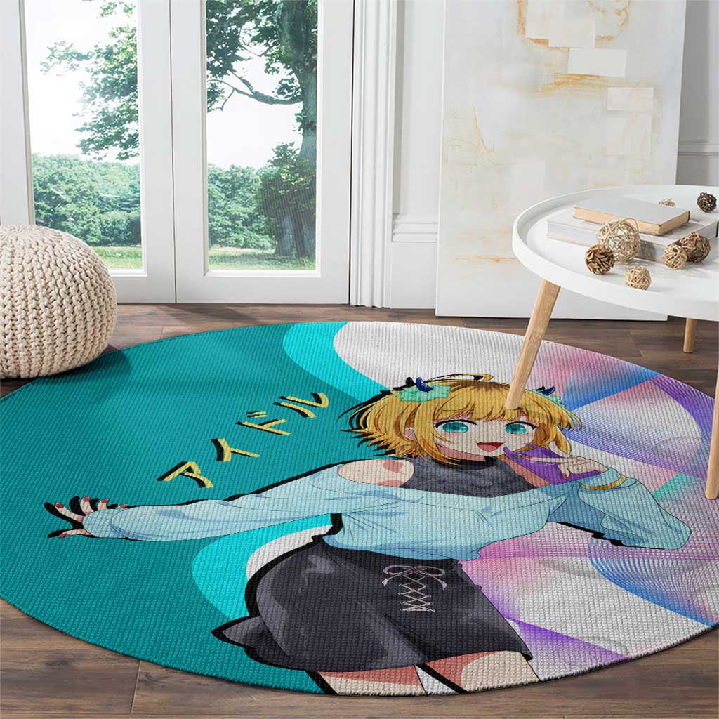 MEM-cho Idol Round Carpet Playful Idol Anime Style