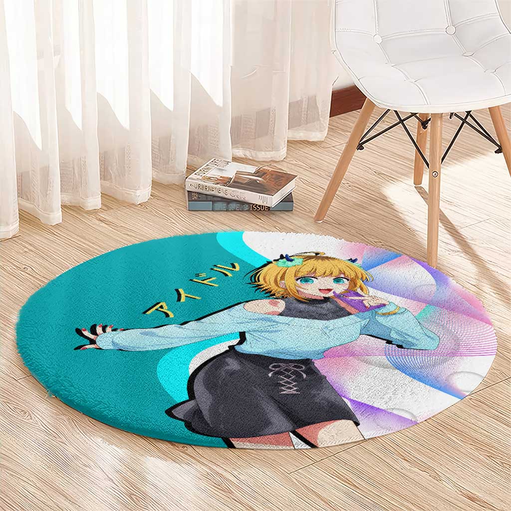 MEM-cho Idol Round Carpet Playful Idol Anime Style