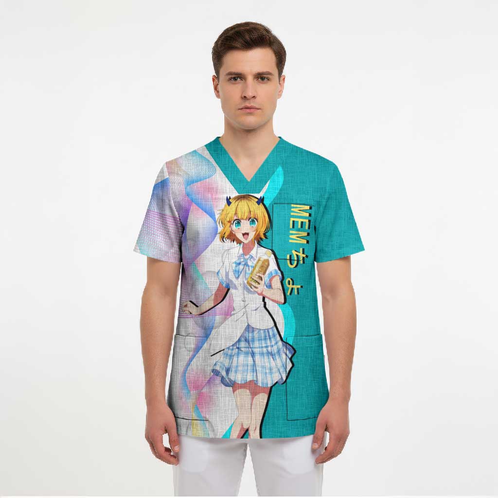 MEM-cho Idol Scrub Top Playful Idol Anime Style
