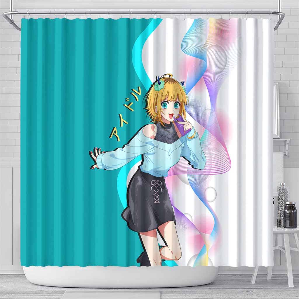 MEM-cho Idol Shower Curtain Playful Idol Anime Style