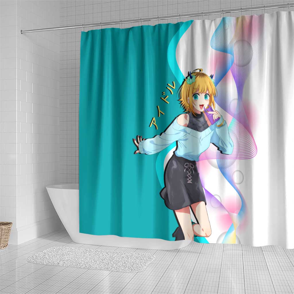 MEM-cho Idol Shower Curtain Playful Idol Anime Style