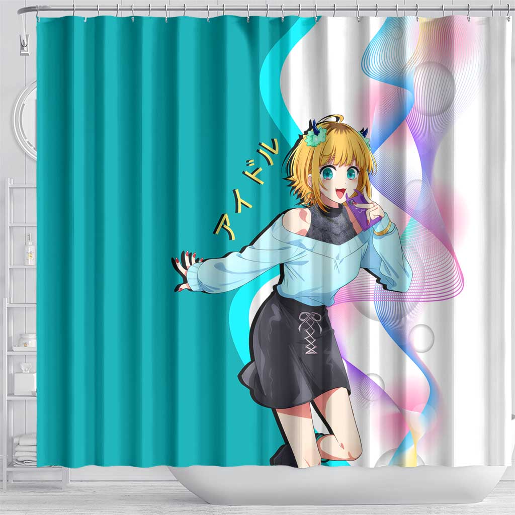 MEM-cho Idol Shower Curtain Playful Idol Anime Style