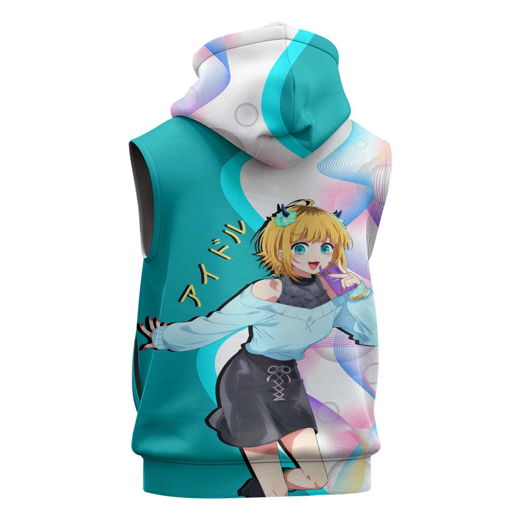 MEM-cho Idol Sleeveless Hoodie Playful Idol Anime Style