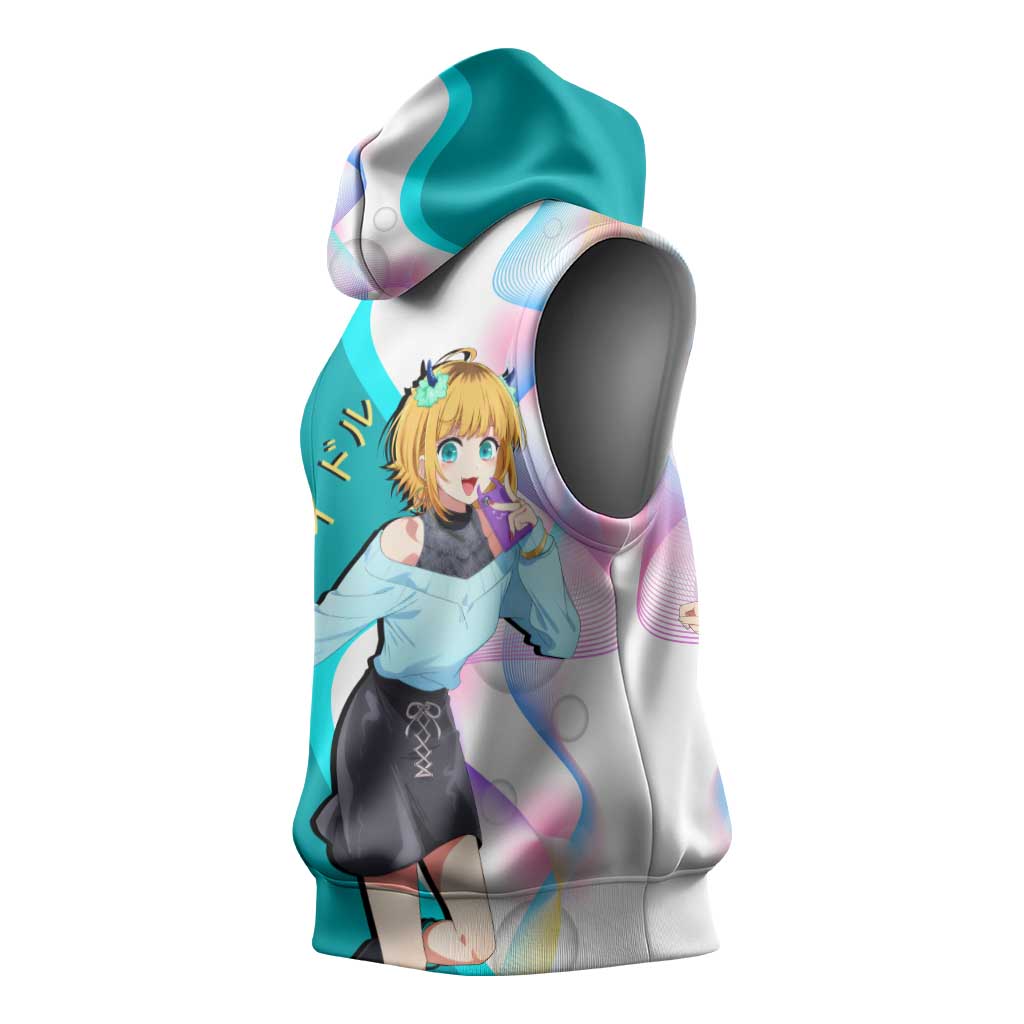 MEM-cho Idol Sleeveless Hoodie Playful Idol Anime Style
