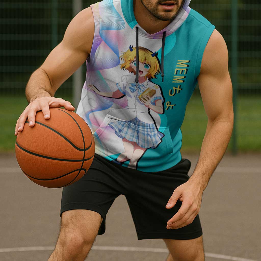 MEM-cho Idol Sleeveless Hoodie Playful Idol Anime Style